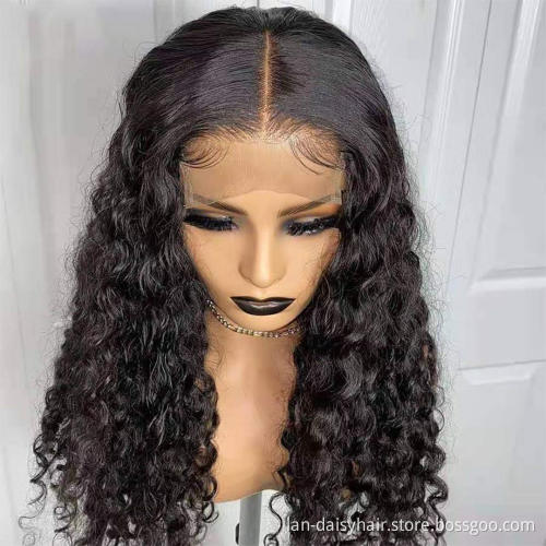 Brazilian  Kinky Curly  HD Lace  Wig 100%  Human Hair 150% density 4x4  Thin Transparent HD Lace Frontal Closure Wigs